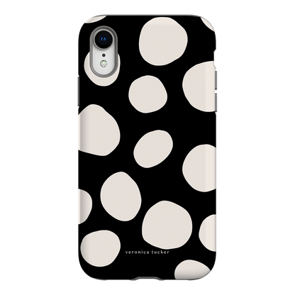Pebbles Noir Printed Phone Cases iPhone XR / Armoured by Veronica Tucker - The Dairy